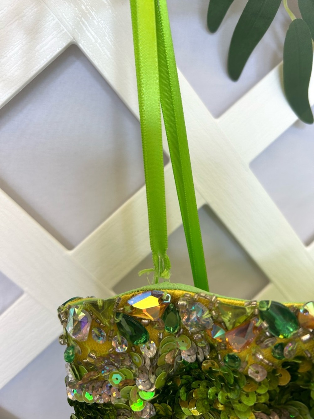 A Formal Affair Green Sequin Strapless Prom Dress XXS Corset Fairy Gown - Picture 4 of 10